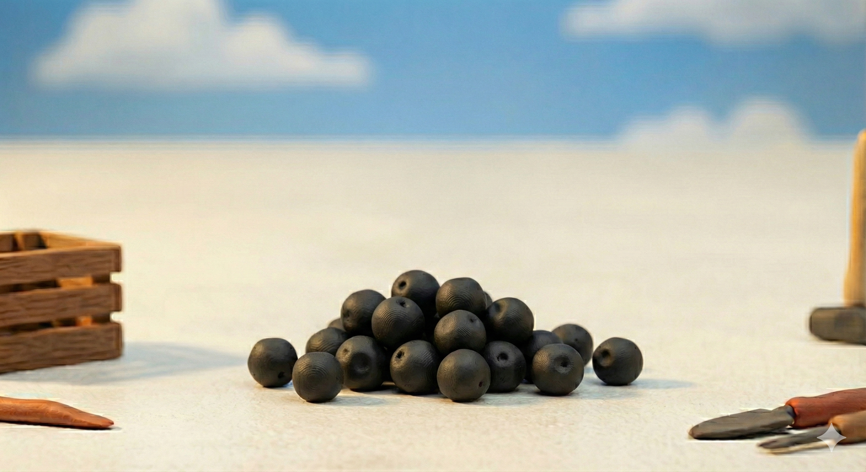 Claymation black peppercorns and extract